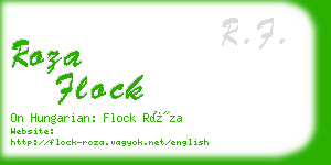 roza flock business card